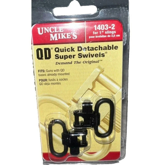 Uncle Mikes 1403-2 Quick Detachable Super Swivels For 1" Slings - Picture 1 of 7